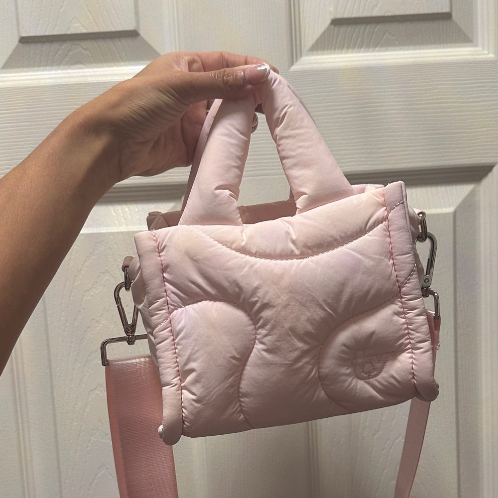 Elegant Blush Quilted Mini Bag